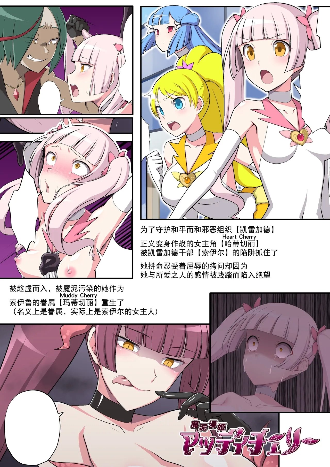 デビルダンス 魔泥浸姫マッディチェリー外伝 冷静で生真面目な正义の魔法少女だった私がご主人様の雌犬としておちんぽ様にご奉仕する话 中国翻訳-第1章-图片2