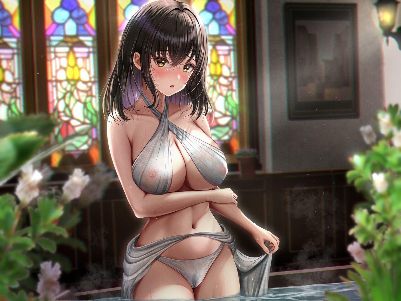 圣华快楽书店 月见ハク、かむにか 何も知らない黒髪圣女が悪徳司教におマンコを汚される话 中国翻訳
